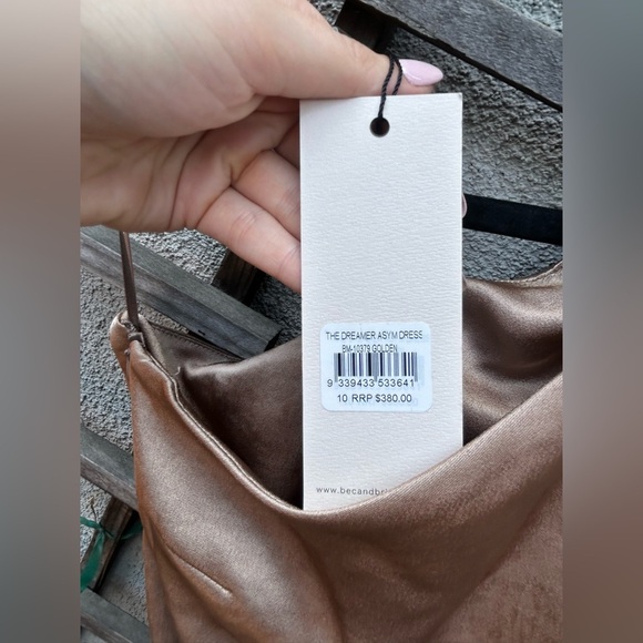 Bec + Bridge THE DREAMER ASYM DRESS in golden New with Tags! - Picture 10 of 12